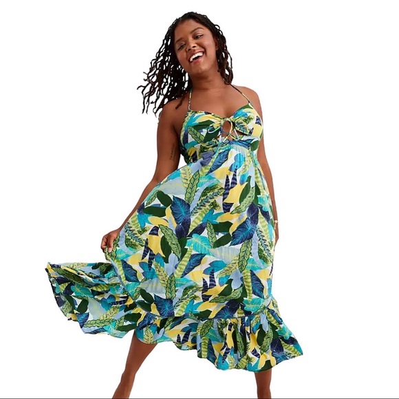 AERIE | Halter Beach Maxi Sundress - Picture 8 of 9